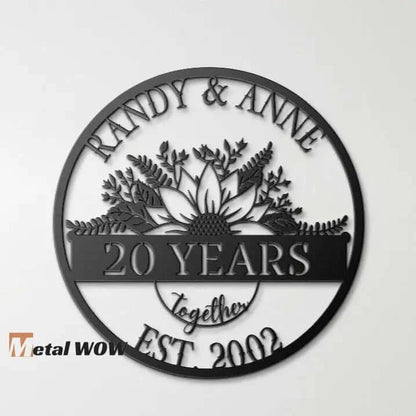 20th Anniversary Metal Wall Art - Metal WOW