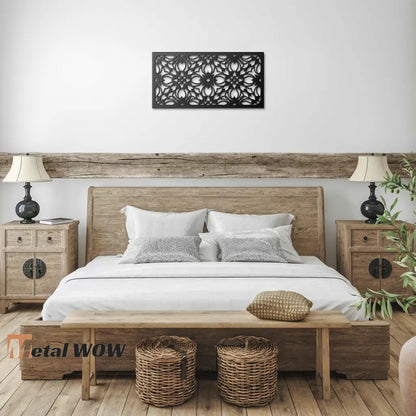 Arabic Style Abstract Geometric Metal Wall Art - Metal WOW