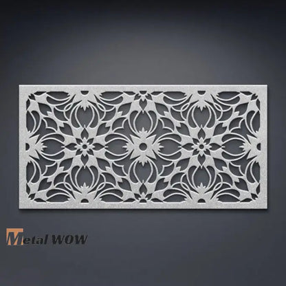 Arabic Style Abstract Geometric Metal Wall Art - Metal WOW