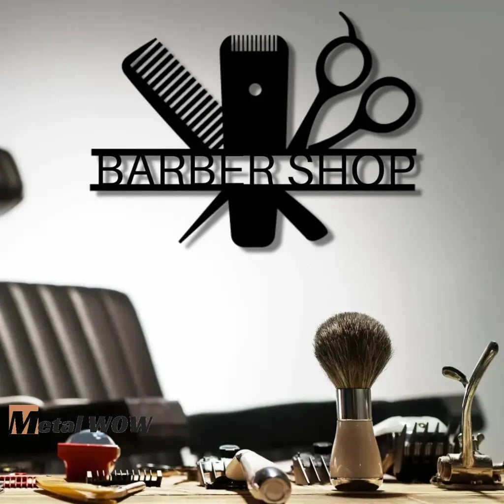 Barber Shop Metal Sign - Metal WOW