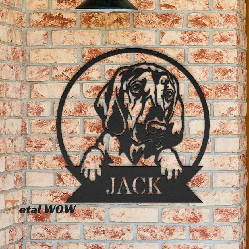 Bloodhound Metal Sign - Metal WOW