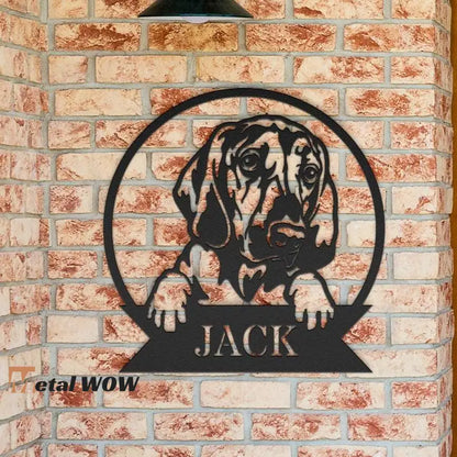 Bloodhound Metal Sign - Metal WOW