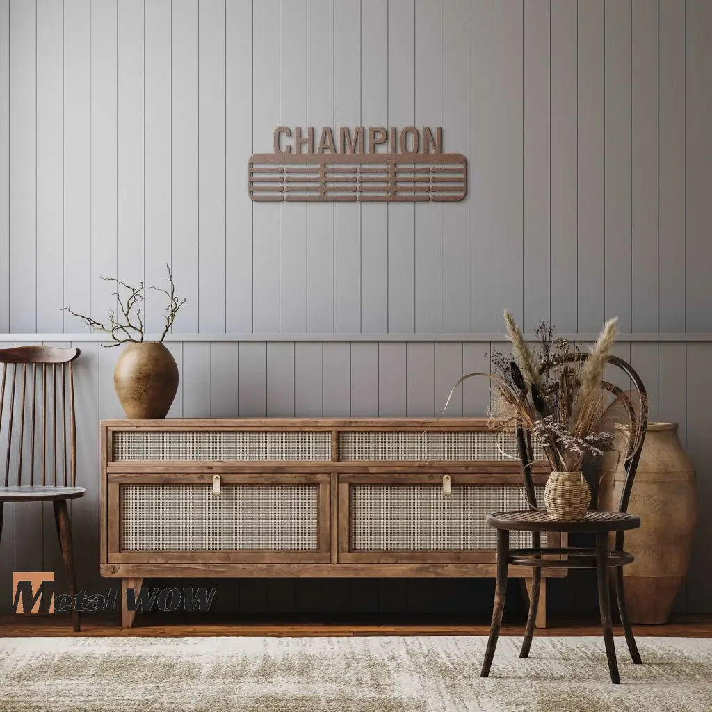 Champion Medal Hanger - Metal WOW