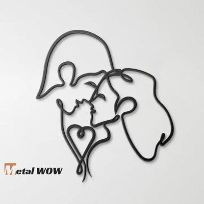 Couple Metal Wall Art - Metal WOW