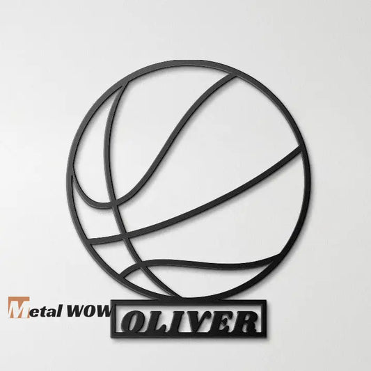 Custom Basketball Metal Sign - Metal WOW