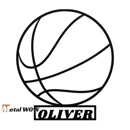 Custom Basketball Metal Sign - Metal WOW