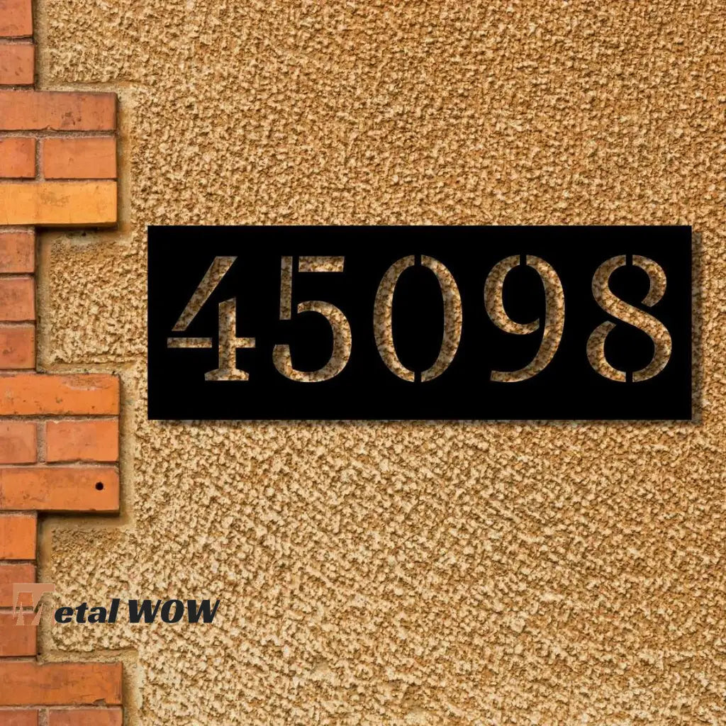 Custom Metal Address Sign - Metal WOW