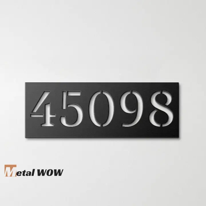 Custom Metal Address Sign - Metal WOW