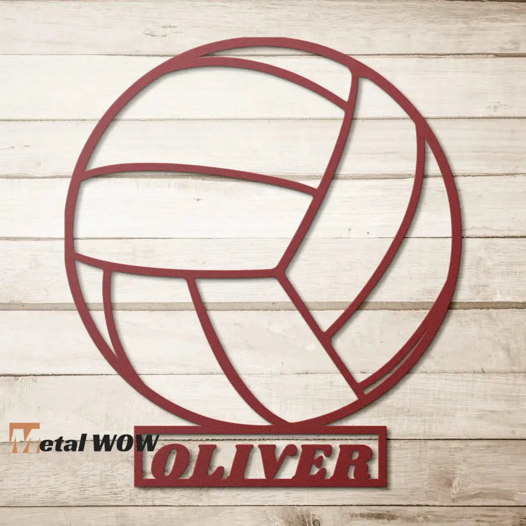 Custom Volleyball Metal Wall Sign - Metal WOW