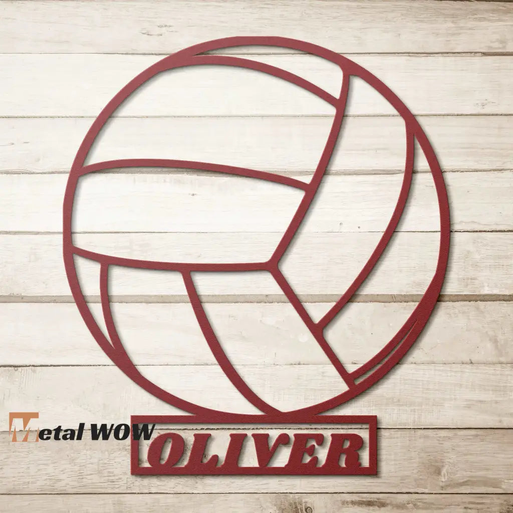 Custom Volleyball Metal Wall Sign – Metal WOW