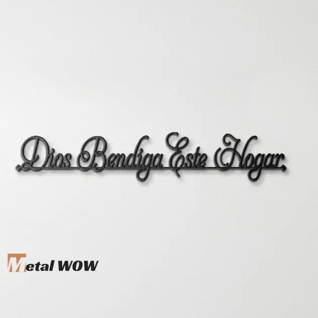 Dios Bendiga Este Hogar Metal Sign - Metal WOW