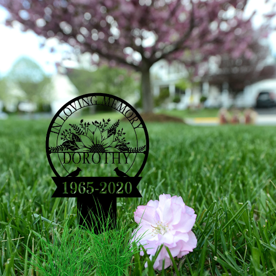 memorial plaque for garden