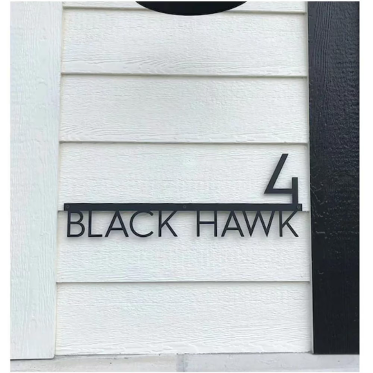 Custom Metal House Address Sign