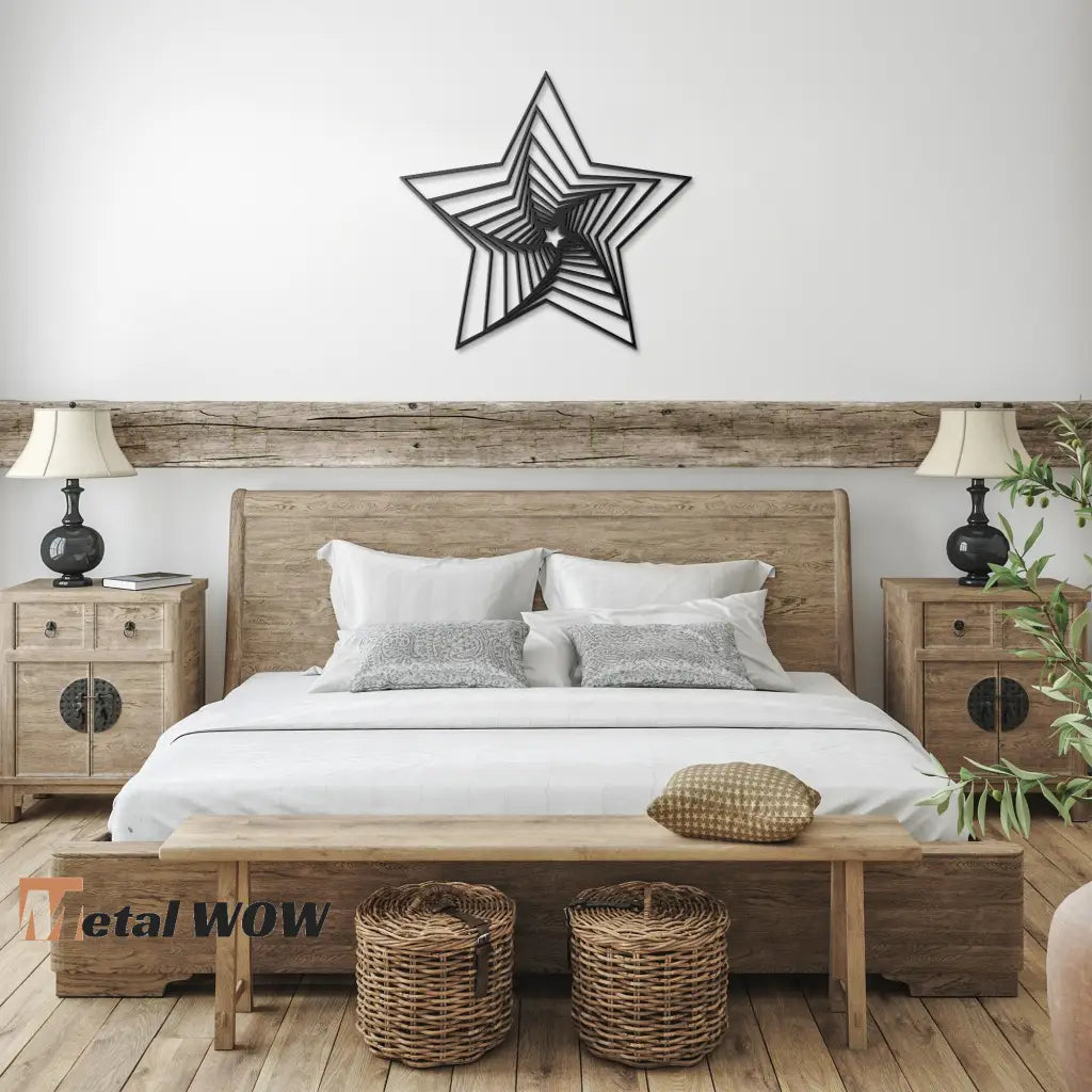 Fibonacci Star Metal Sign - Metal WOW