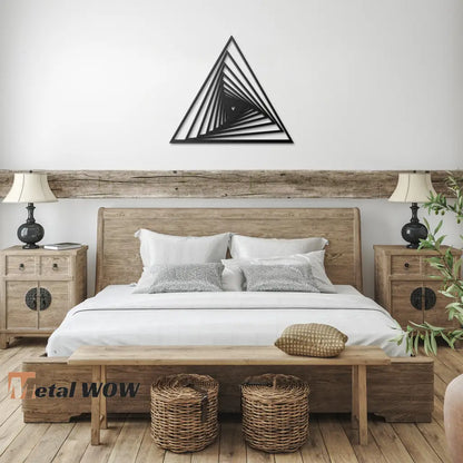 Fibonacci Triangle Metal Sign - Metal WOW