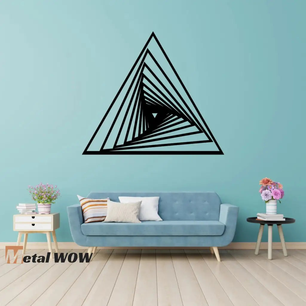 Fibonacci Triangle Metal Sign - Metal WOW