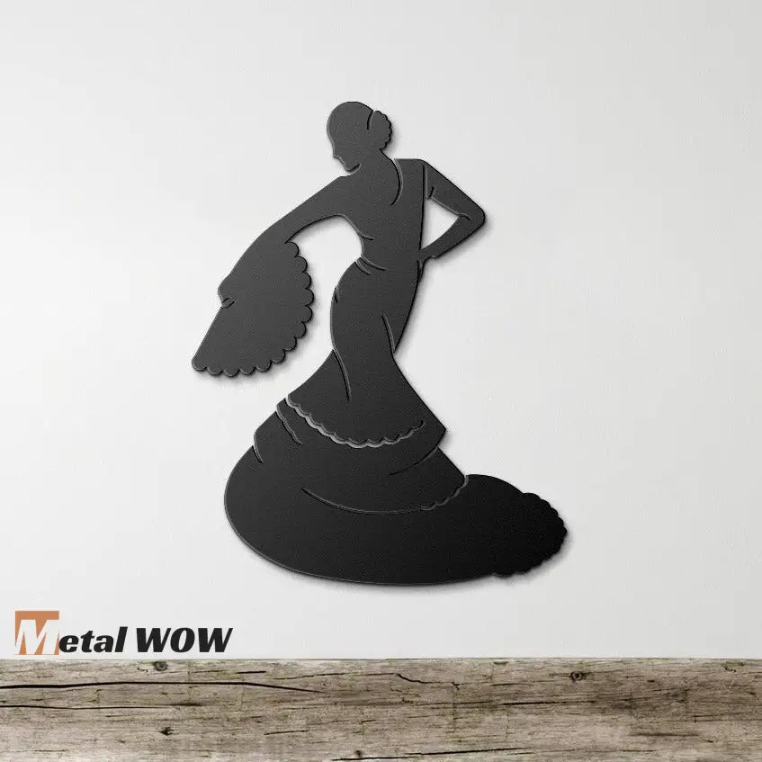 Flamenco Women Dancer Metal Wall Art - Metal WOW