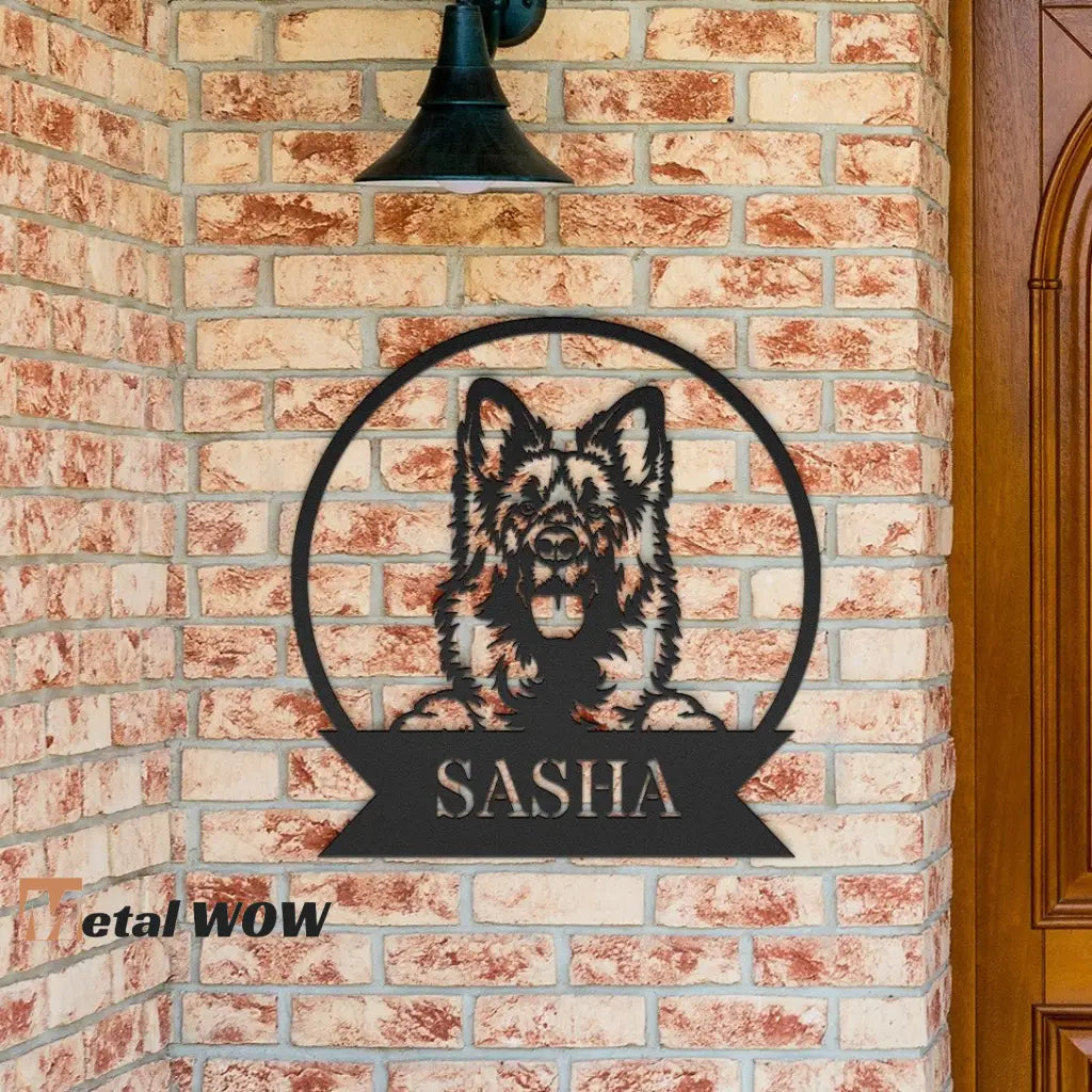 German Sheperd Metal Sign - Metal WOW