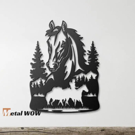 Horse Metal Wall Art - Metal WOW