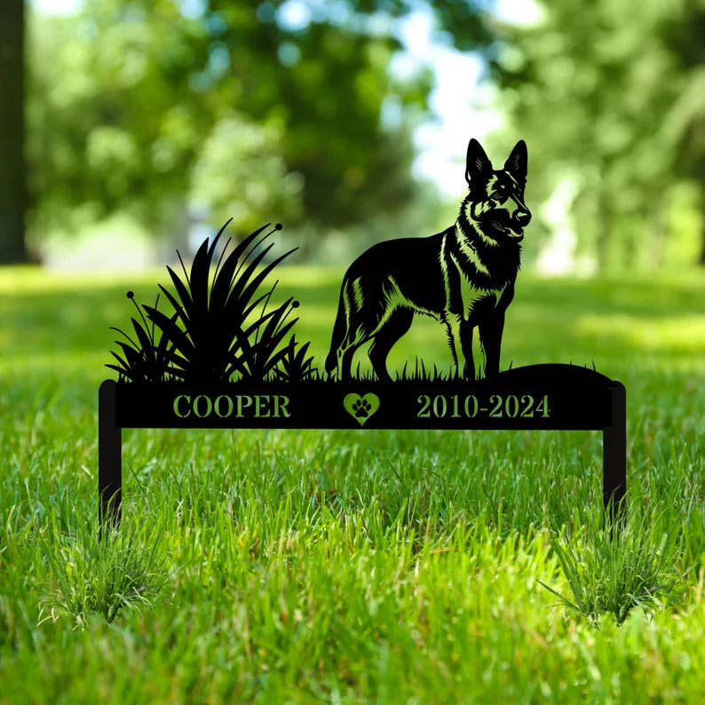 Personalized German Shepherd Memorial Plaque