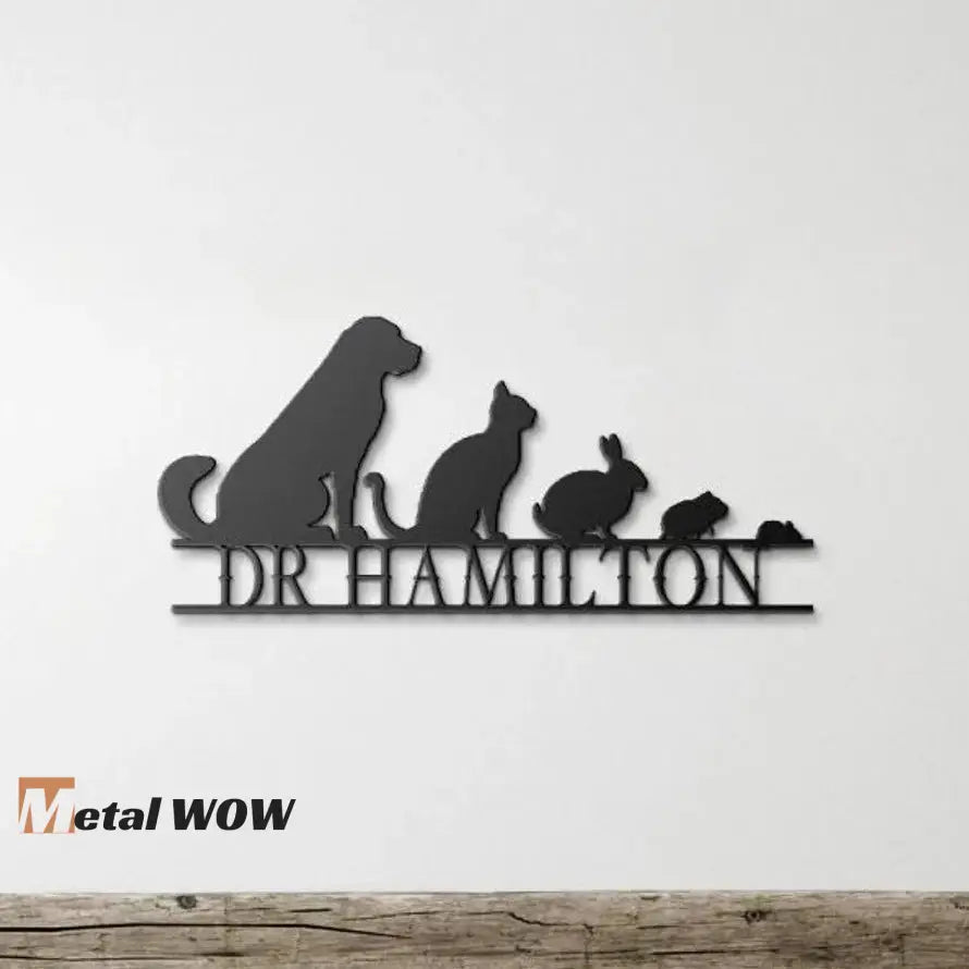 Veterinarian Doctor Metal Wall Art - Metal WOW