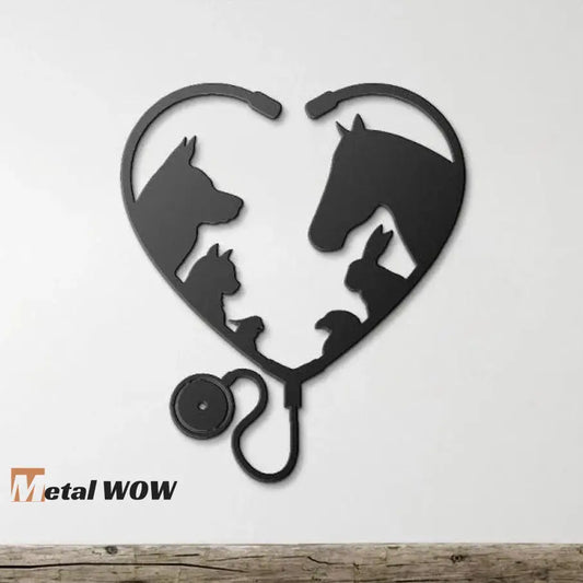 Veterinary Clinic Metal Wall Art - Metal WOW