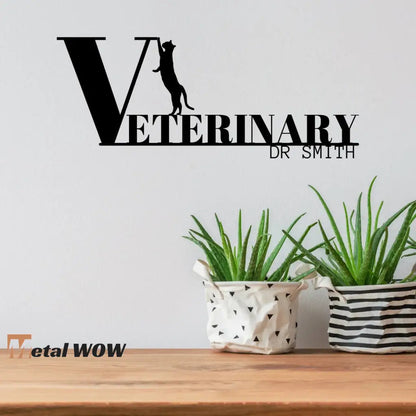 Veterinary Clinic Metal Wall Art - Metal WOW