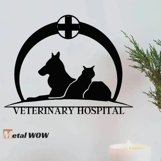 Veterinary Hospital Metal Sign - Metal WOW
